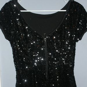 Peplum Sequin Top